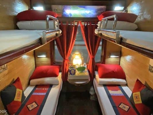 Vietnam sleeper train cabin